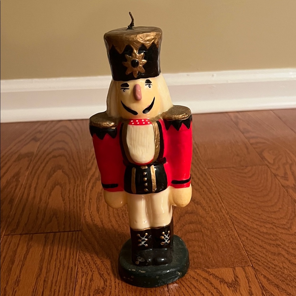 Red and Gold Nutcracker Candle